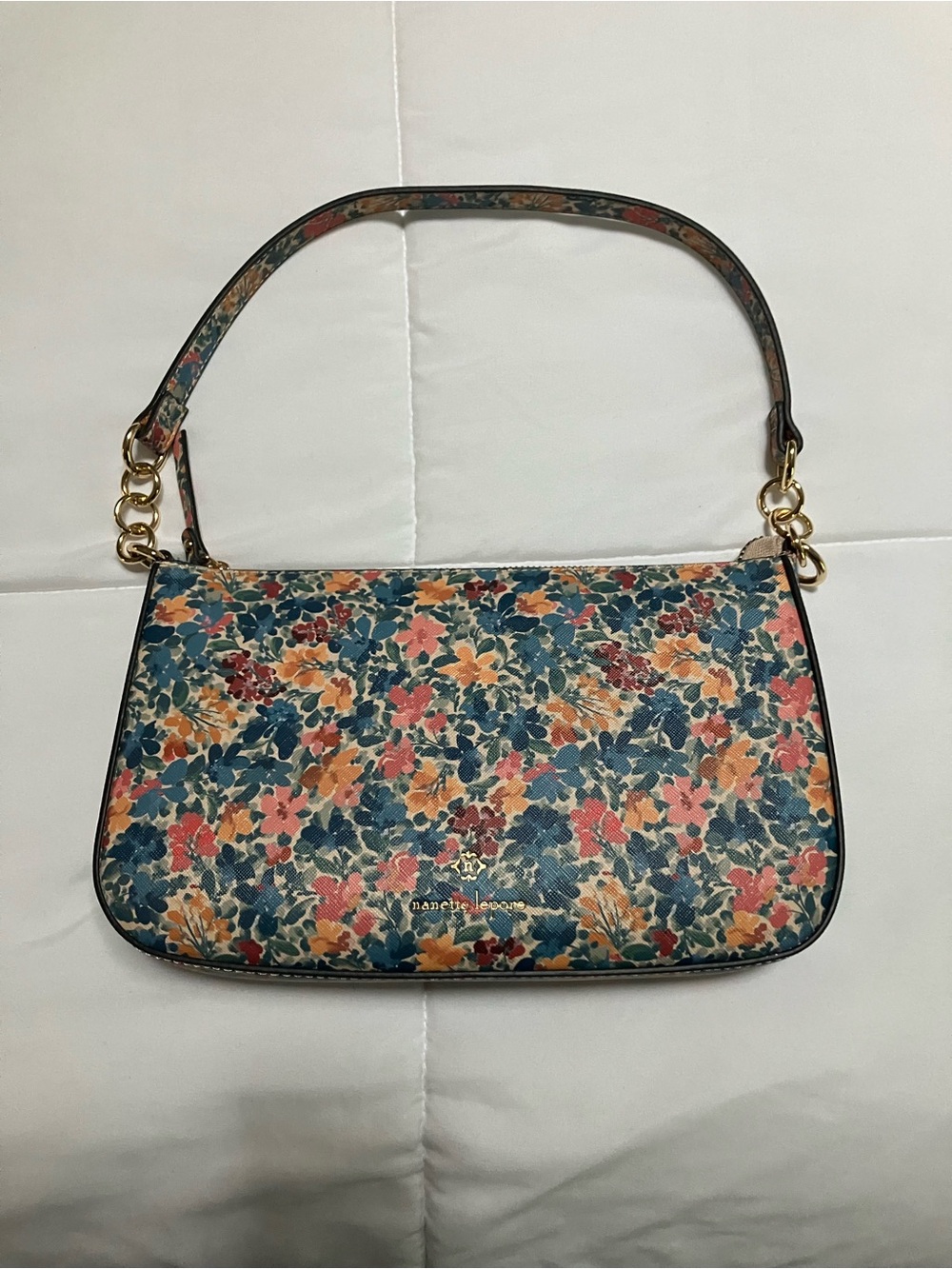 Nanette Lepore Floral Shoulder Bag in Blue, Pink, Orange, Green